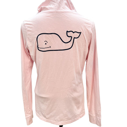 Vineyard Vines Women's Small Pink Long Sleeve Shirt Hoodie Whale