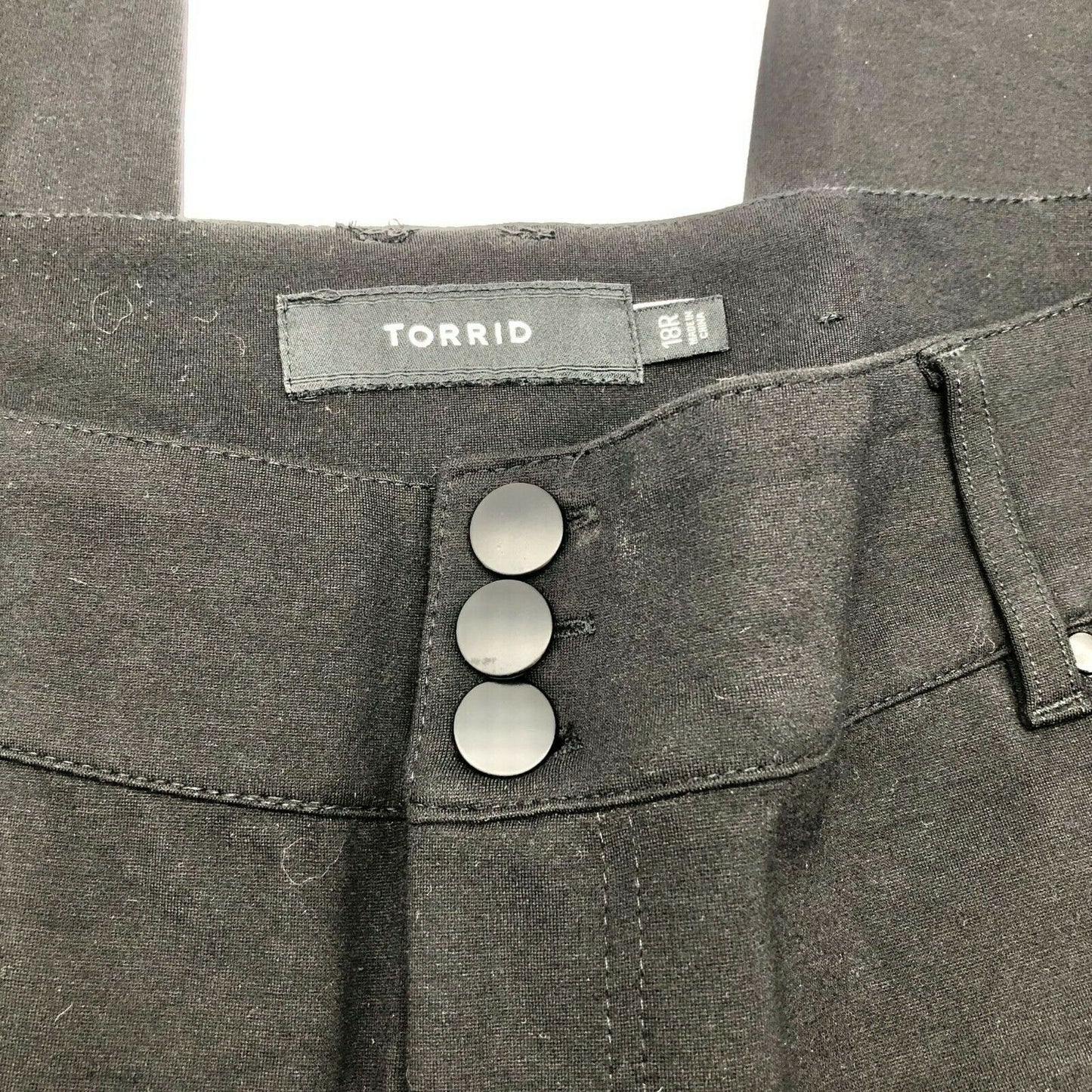 Torrid 18 Black Ponte Stretch Jeggings 5 Pocket Styling