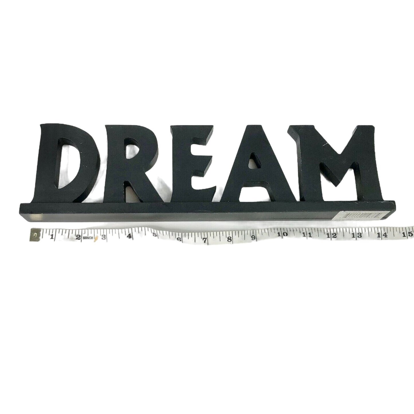 Black Home Decor Bundle - Picture Frame & DREAM Sign Inspirational