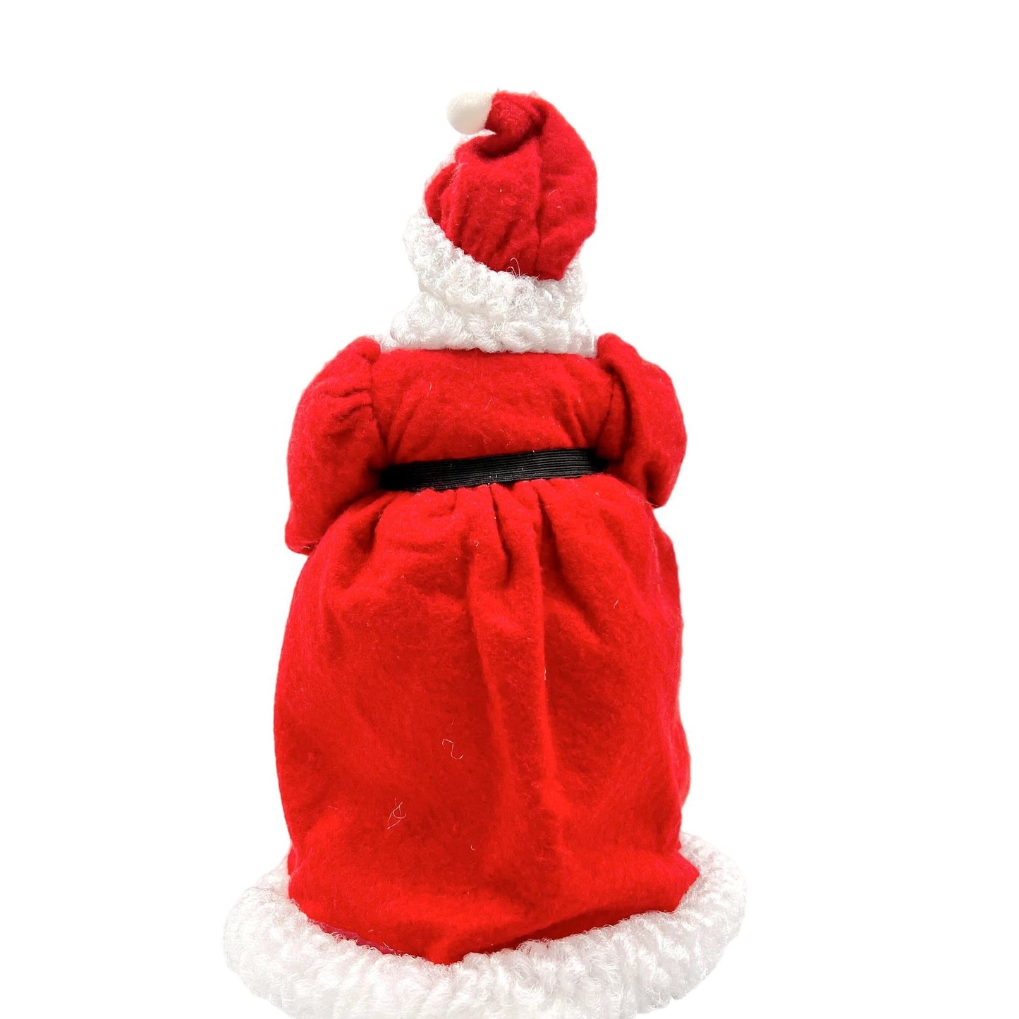 Christmas Tree Topper 10 x 6 Santa with Red Gown Ceramic Face