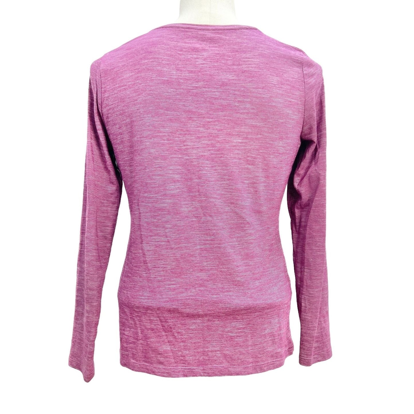 Talbots Petite T-shirt Women's Small Fuchsia Long Sleeves