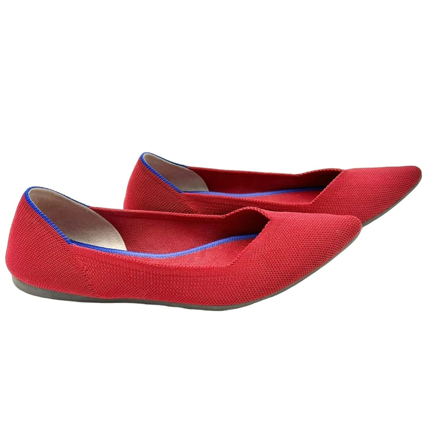 Rothy's The Point Flats 8 Red Classic Soft Flexible Washable