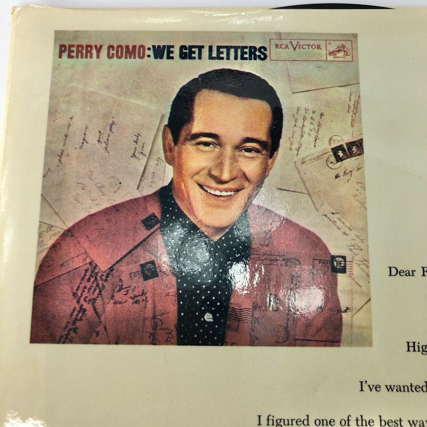 1957 Kleenex Tissues presents Perry Como Highlighter Vinyl Record