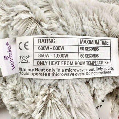 Warmies Cat 14 x 9 Gray White Microwaveable Scented with Relaxing Lavender NWT