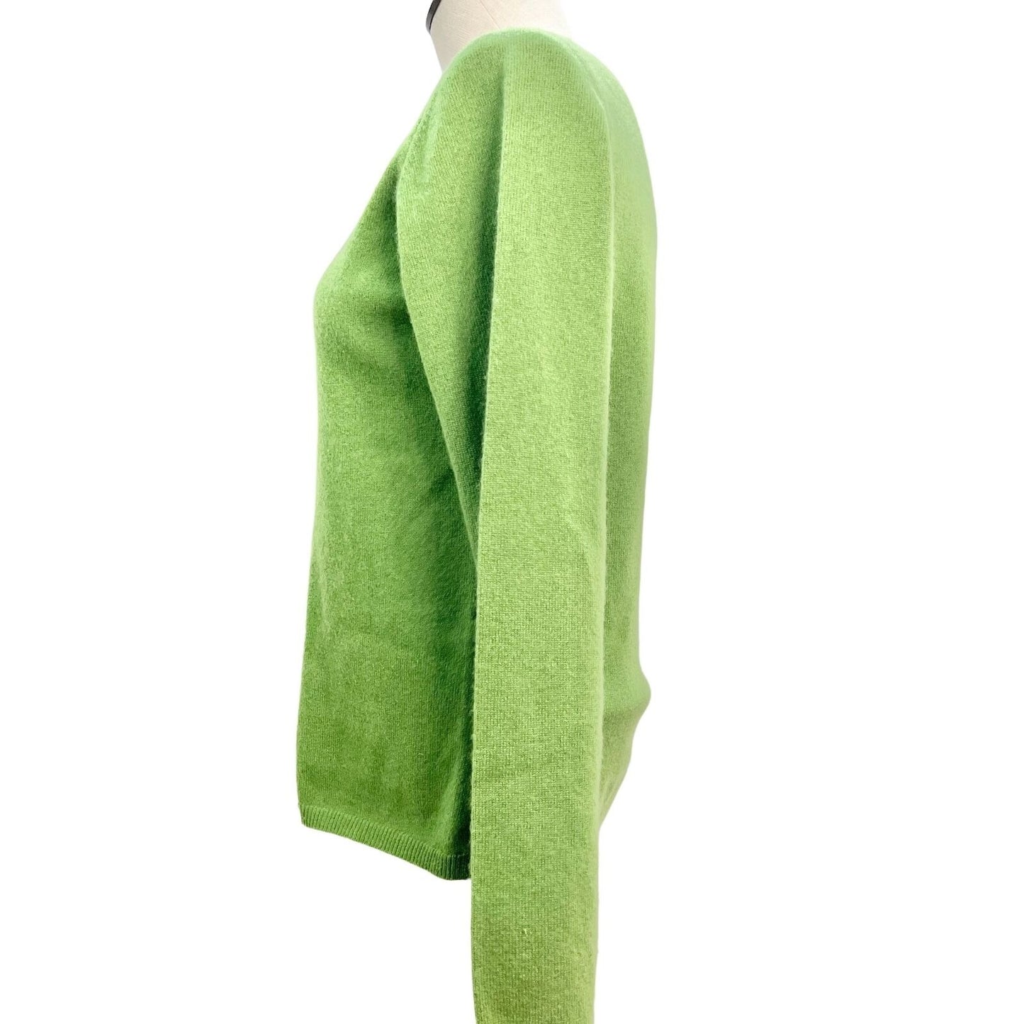 McDuff Sweater Womens Small Yellow Green Long Sleeves