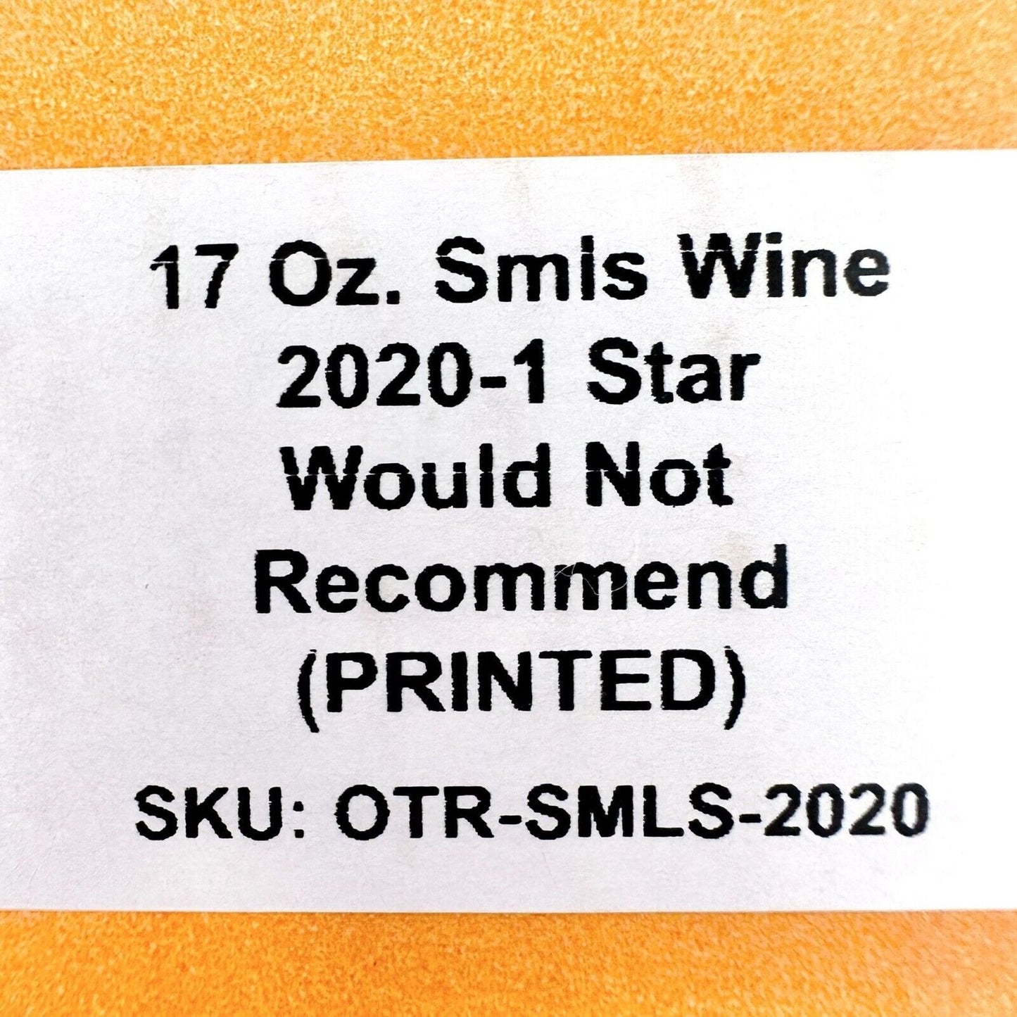 On The Rox Custom Crafted Drinkware Stemless Wine Glass 2020 One Star NIB