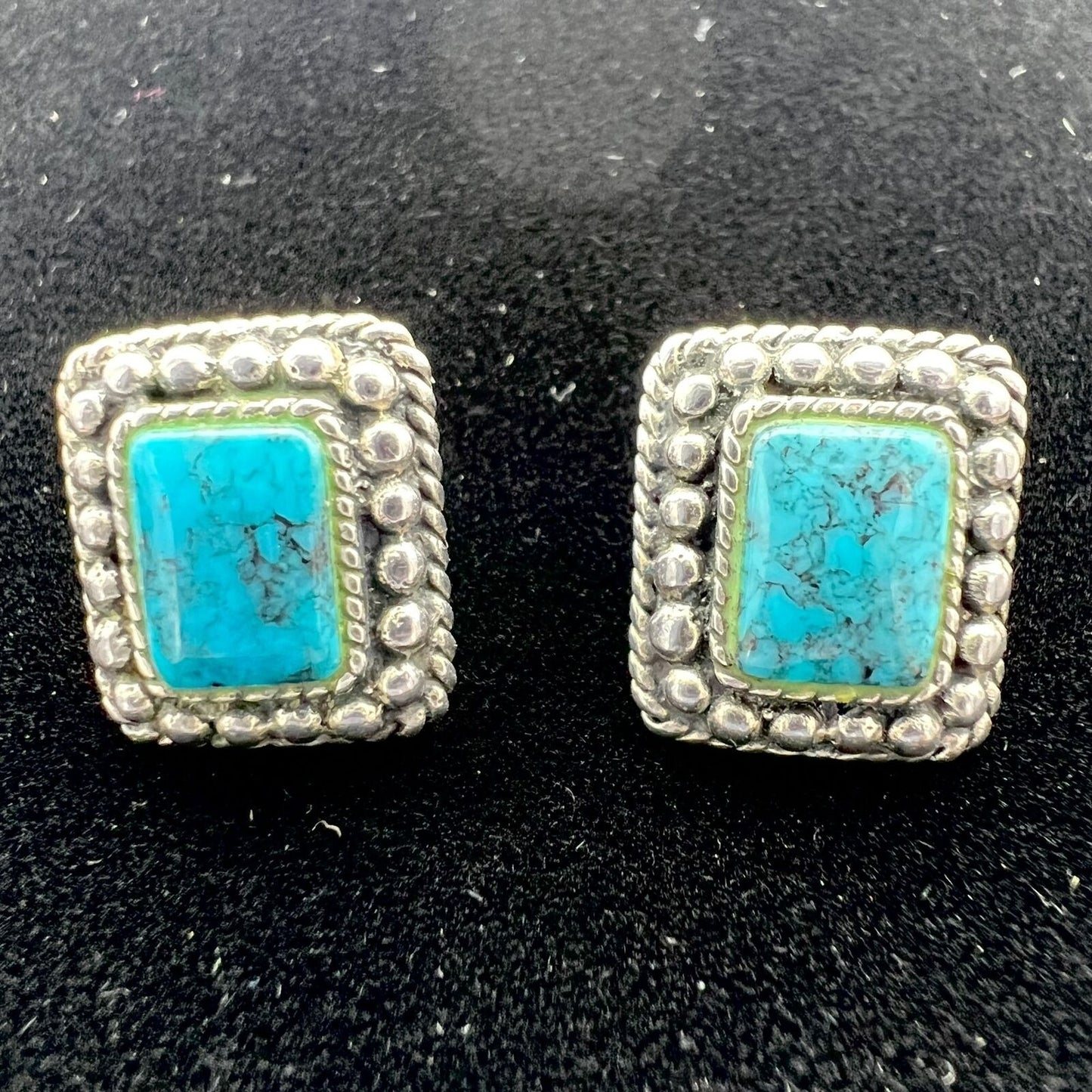 2 Sets Vintage Earrings Pierced Women's Sterling Silver