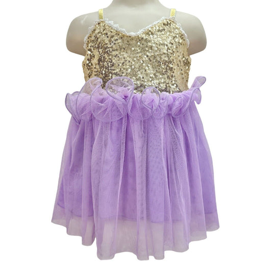 Ewen Fashion Child's Dress fits like 2T Lavender Tulle Sequin