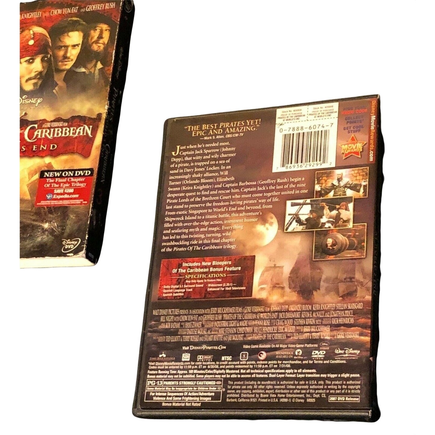 Pirates of the Caribbean: At Worlds End (DVD, 2007)