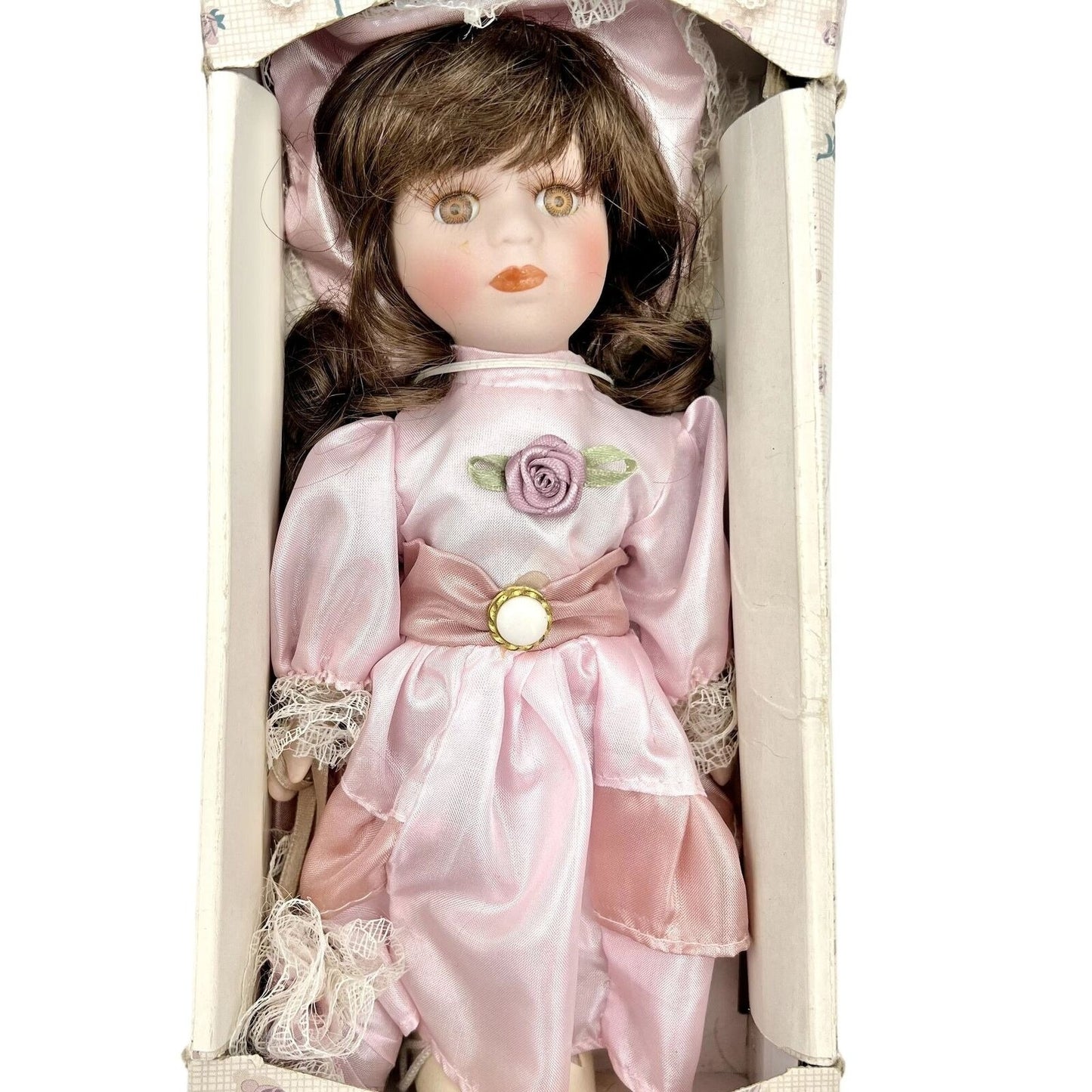 Vintage Keepsake Memories Doll Genuine Fine Bisque Porcelain in Original Box