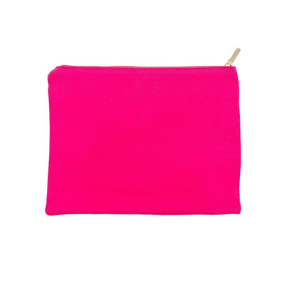 Arbonne Set of 3 Sizes Canvas Bags Pink Purple Green Zip Closure NEW