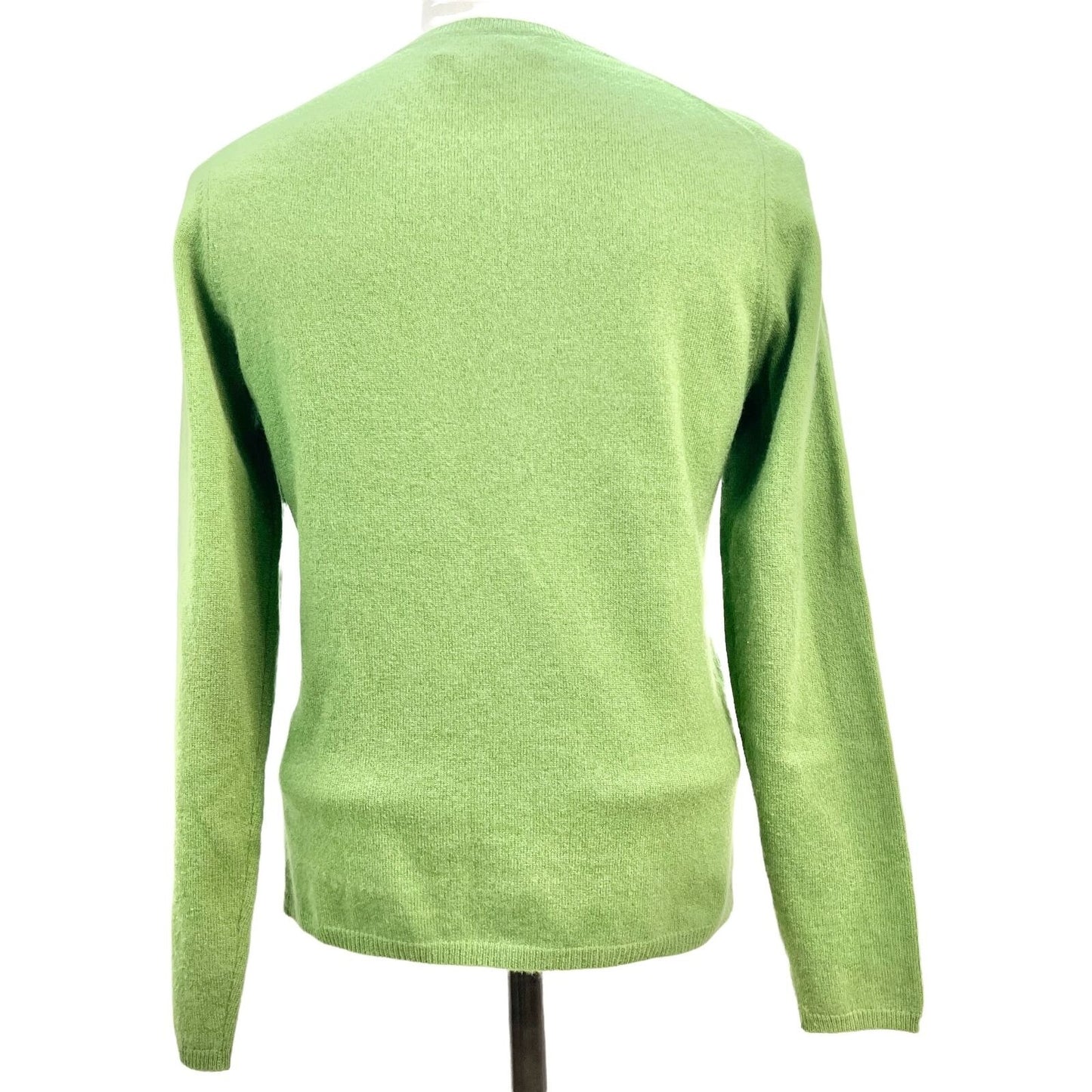 McDuff Sweater Womens Small Yellow Green Long Sleeves