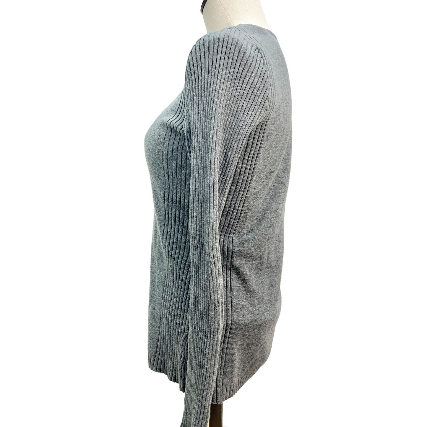 Relativity Sweater Womens Small Gray Long Sleeves