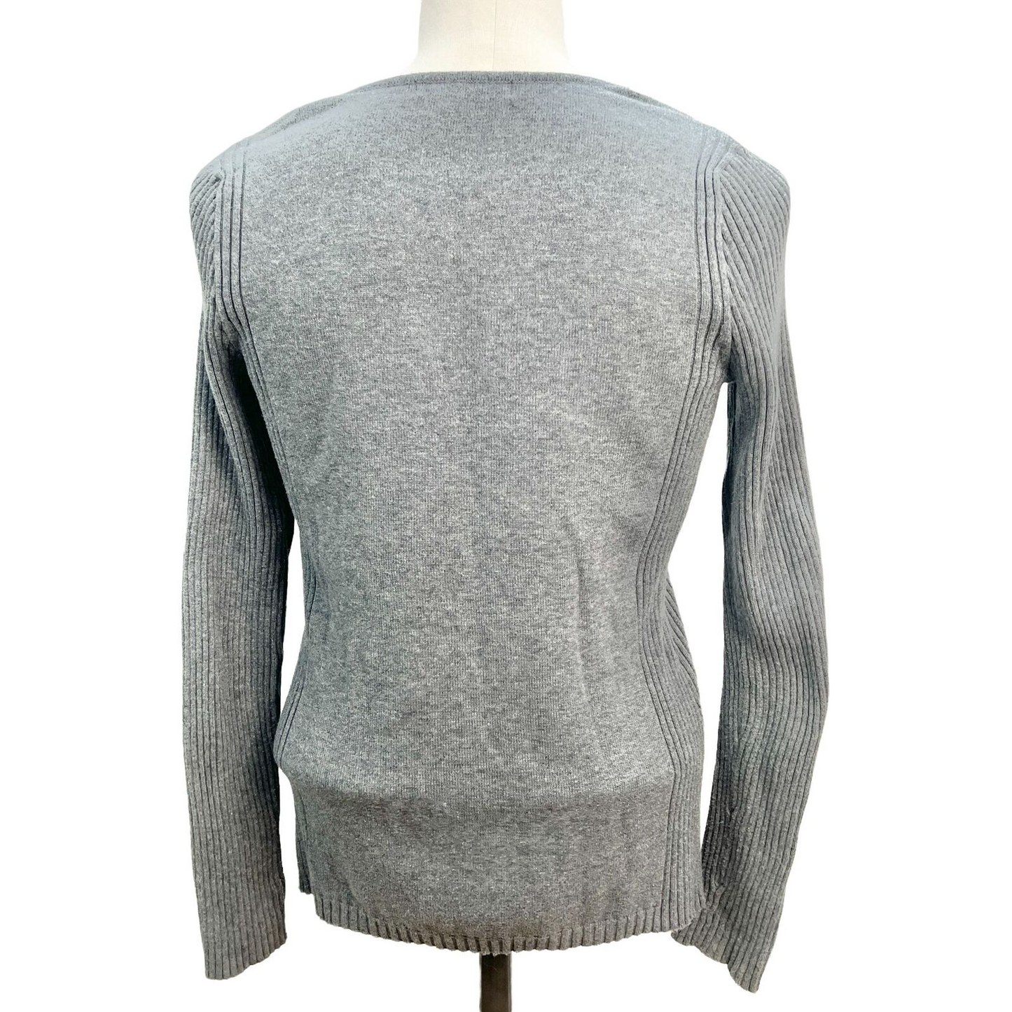 Relativity Sweater Womens Small Gray Long Sleeves