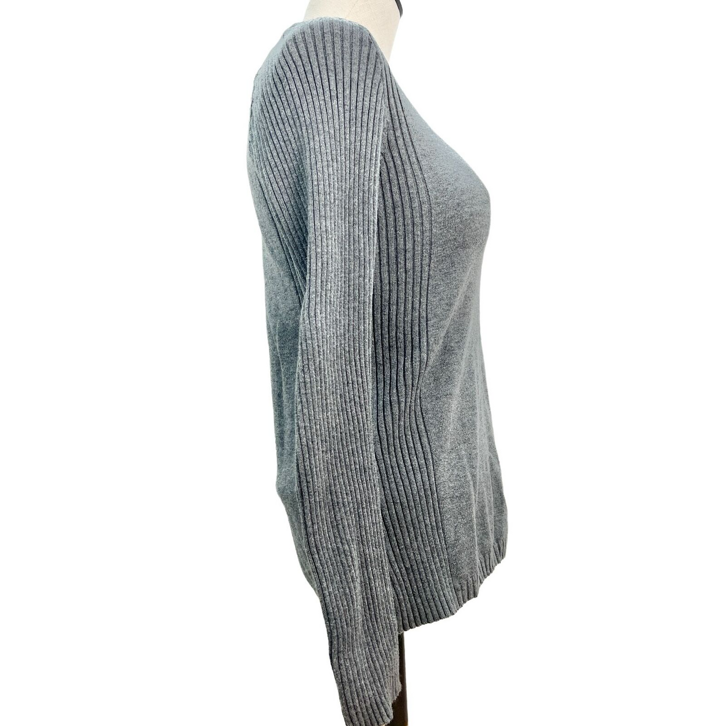 Relativity Sweater Womens Small Gray Long Sleeves