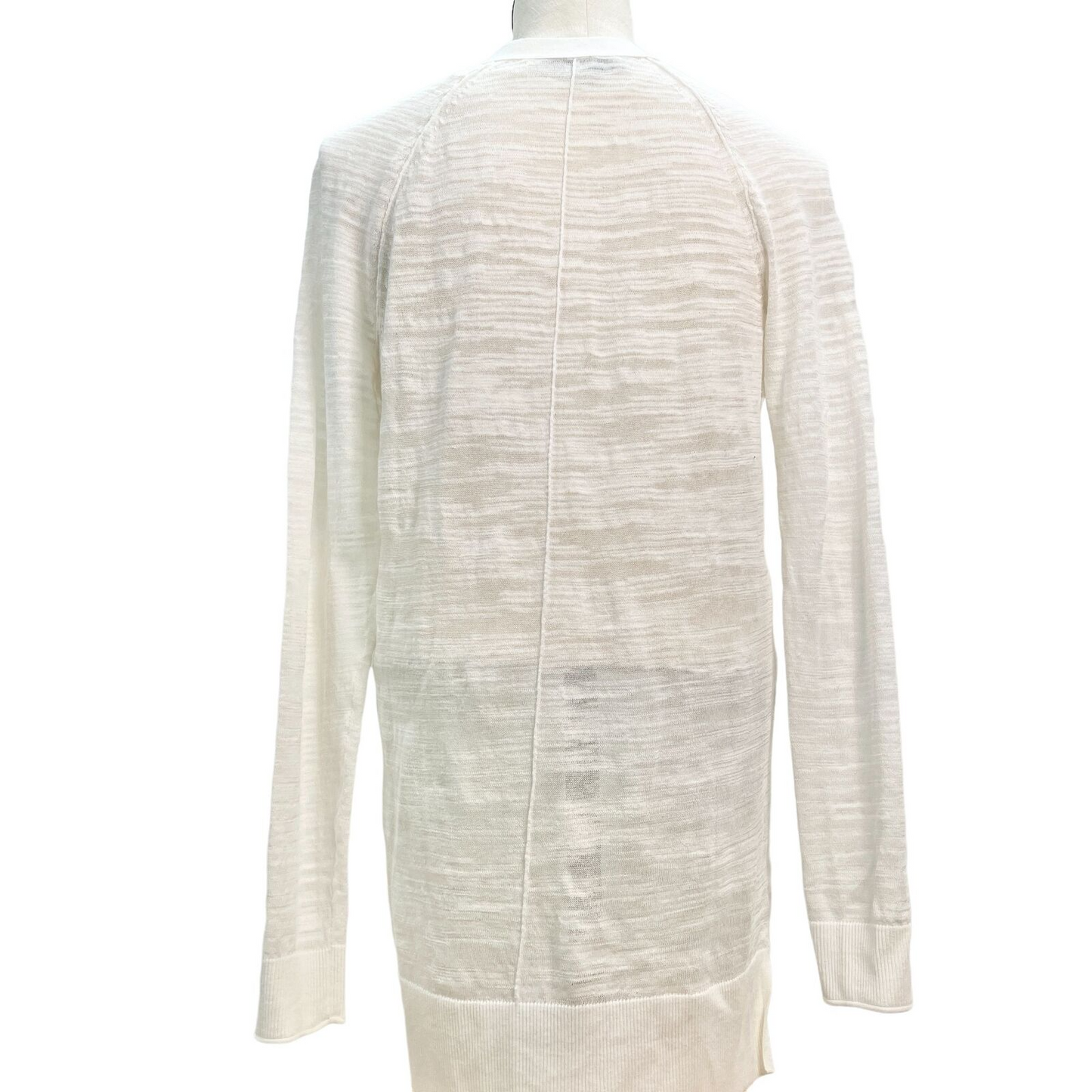 Ann Taylor Loft Cardigan Sweater Women's XS Ivory Long Sleeves