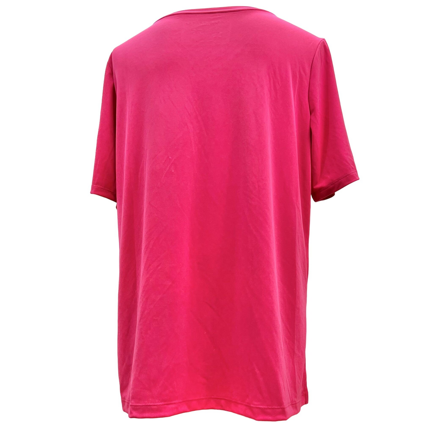 Susan Graver Modern Essentials Top Women's Large Hot Pink