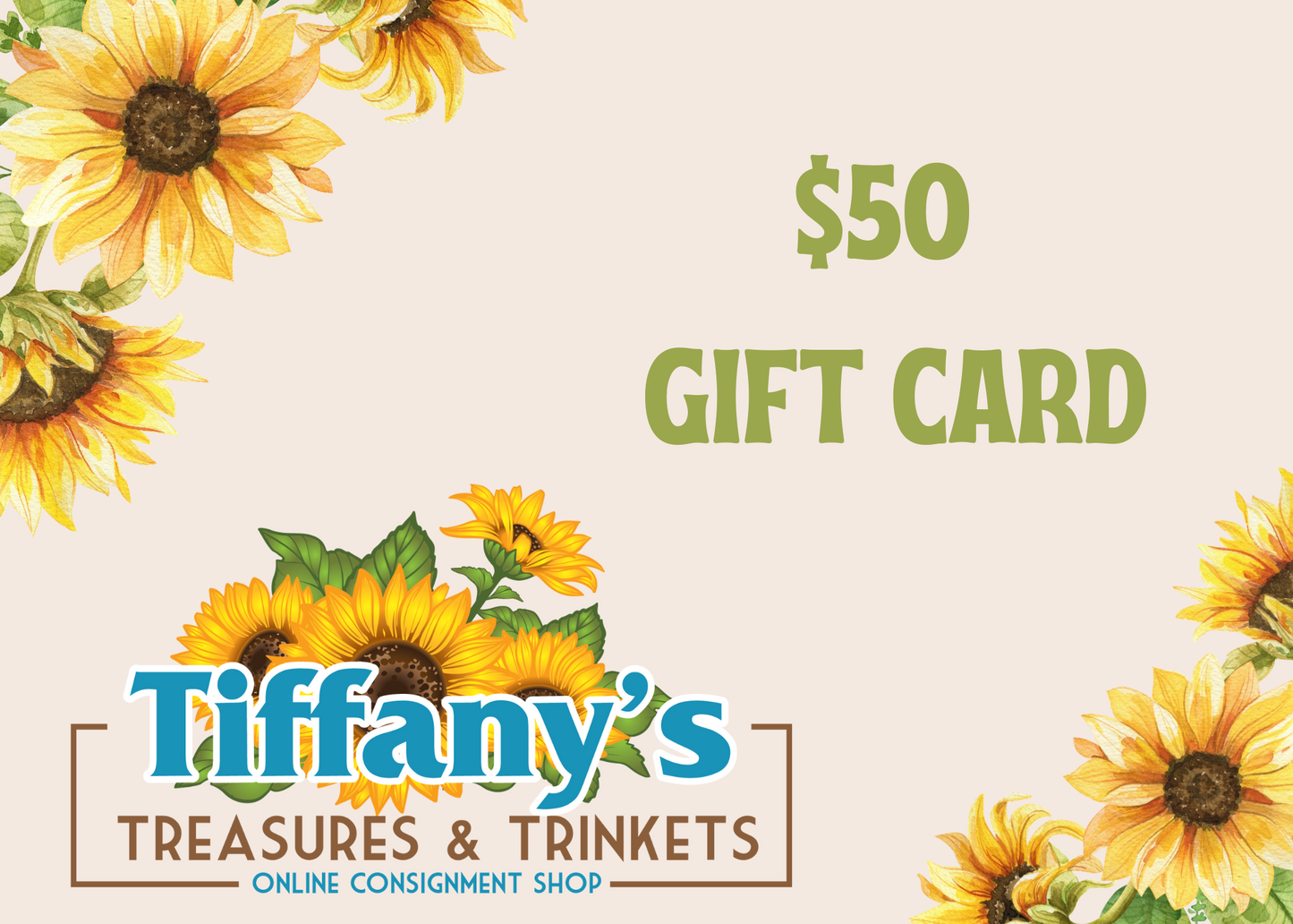 Tiffany's Treasures and Trinkets GIFT CARD