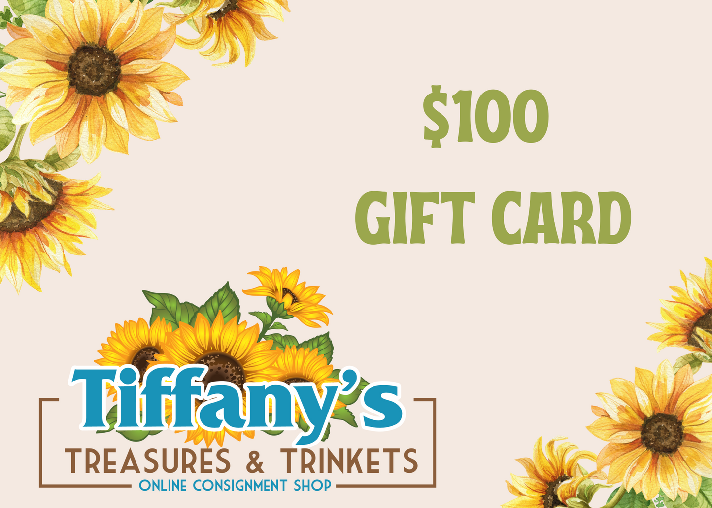 Tiffany's Treasures and Trinkets GIFT CARD