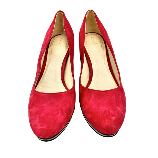 Cole Haan Pumps Size 7B Red Velvet 2.5in Heel Nike Air