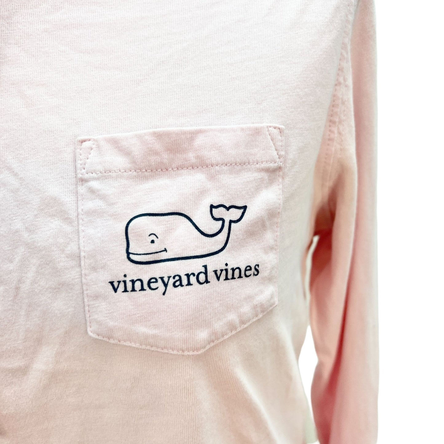 Vineyard Vines Women's Small Pink Long Sleeve Shirt Hoodie Whale