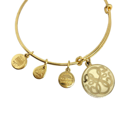 Alex and Ani Path of Life Bracelet Bright Bronze EUC