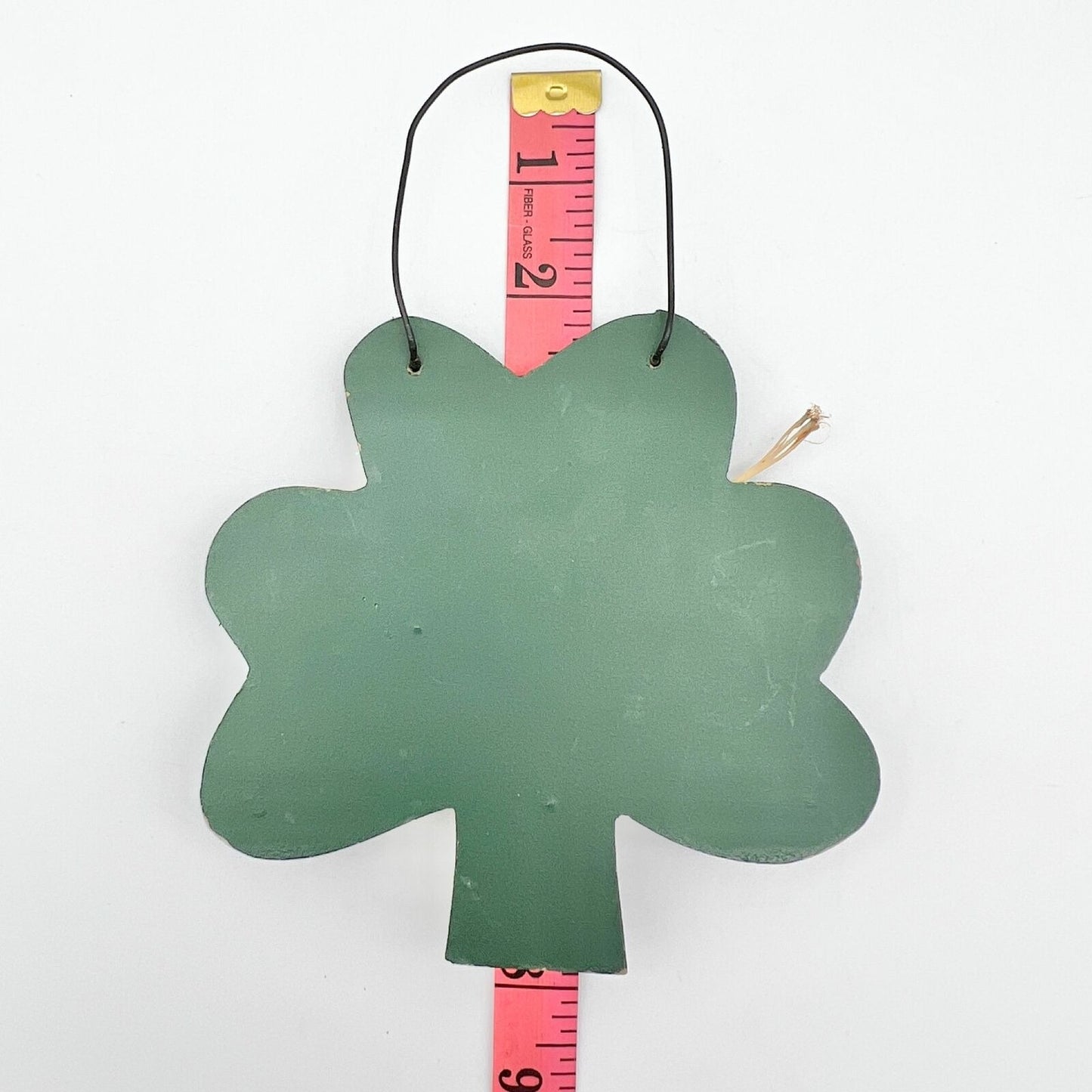 Pair of Two Wooden Decorative Hanging Shamrocks Ornaments