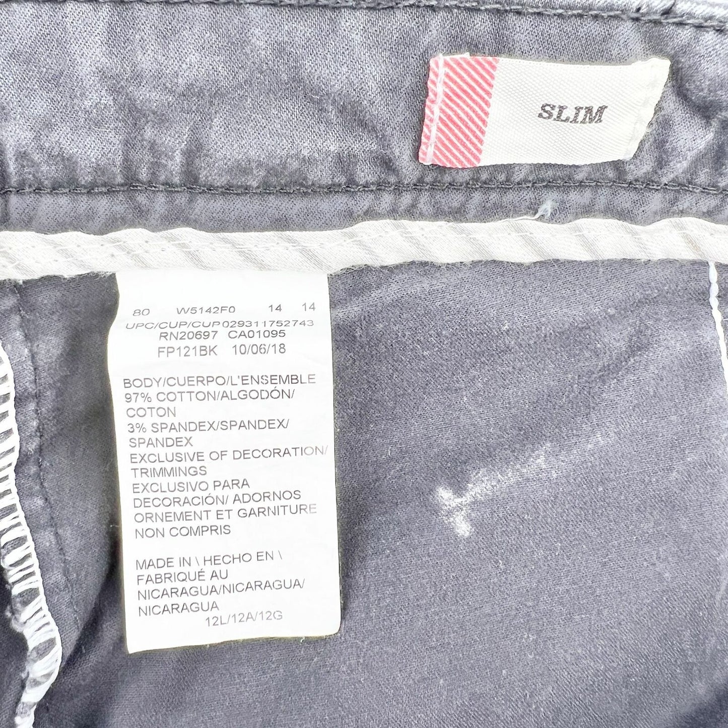 Dickies for Women 34 x 32 Slim Black Boot Cut Stretch Pants