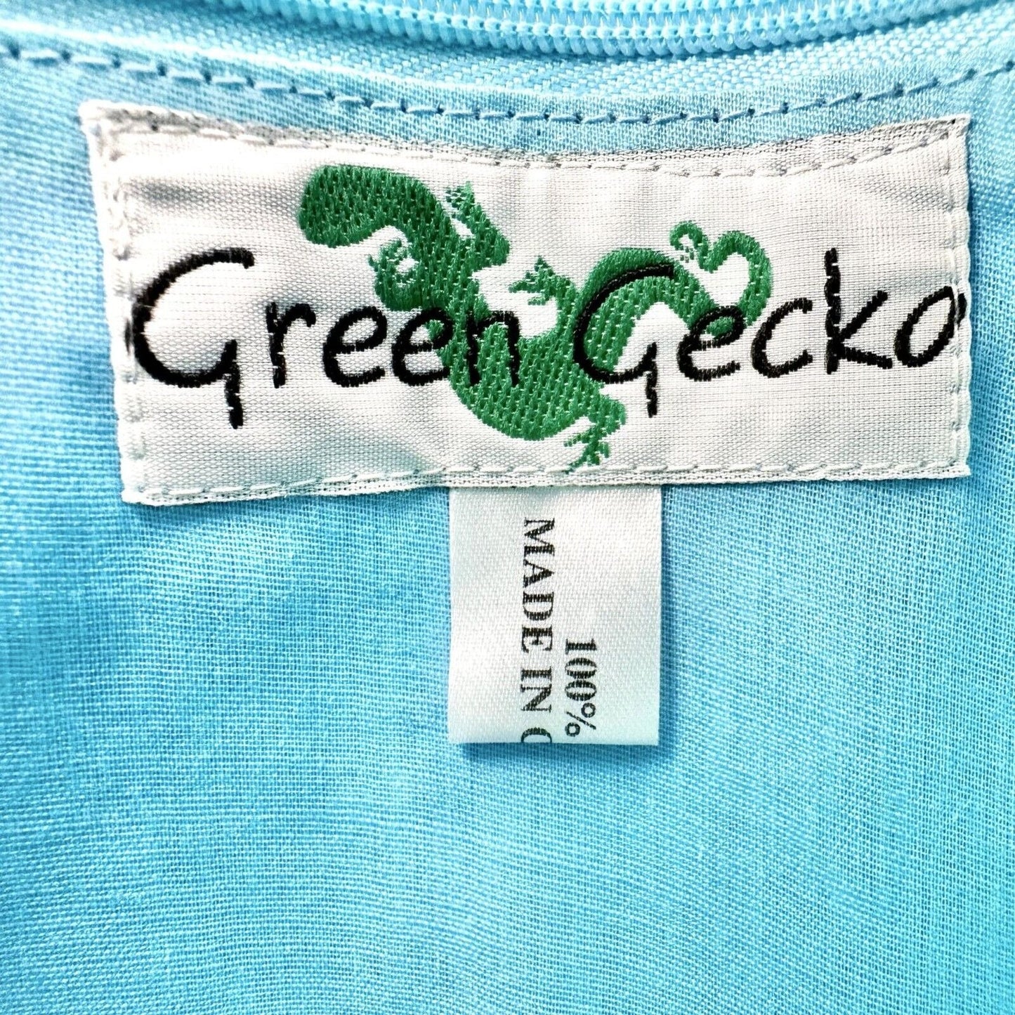 Green Gecko Crossbody Bag 10 x 8 Green Silk Interior Pocket