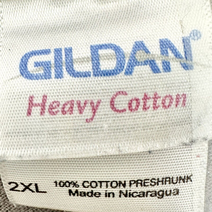 Gildan Heavy Cotton T-shirt 2XL Gray Short Sleeve Crime Museum