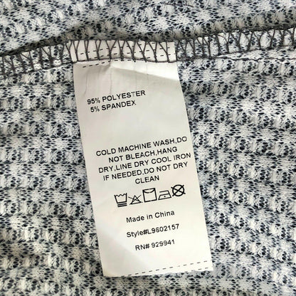 Luukse Womens 3X Gray Lightweight Henley Top with Ski Sweater Look Long Sleeve