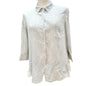 Holding Horses Womens Size 4 Pinstripe 3 qtr Sleeve Button Up Top