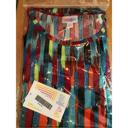 LuLaRoe RETIRED Irma Women's Size XS Multi-colored mid-length sleeves NWT
