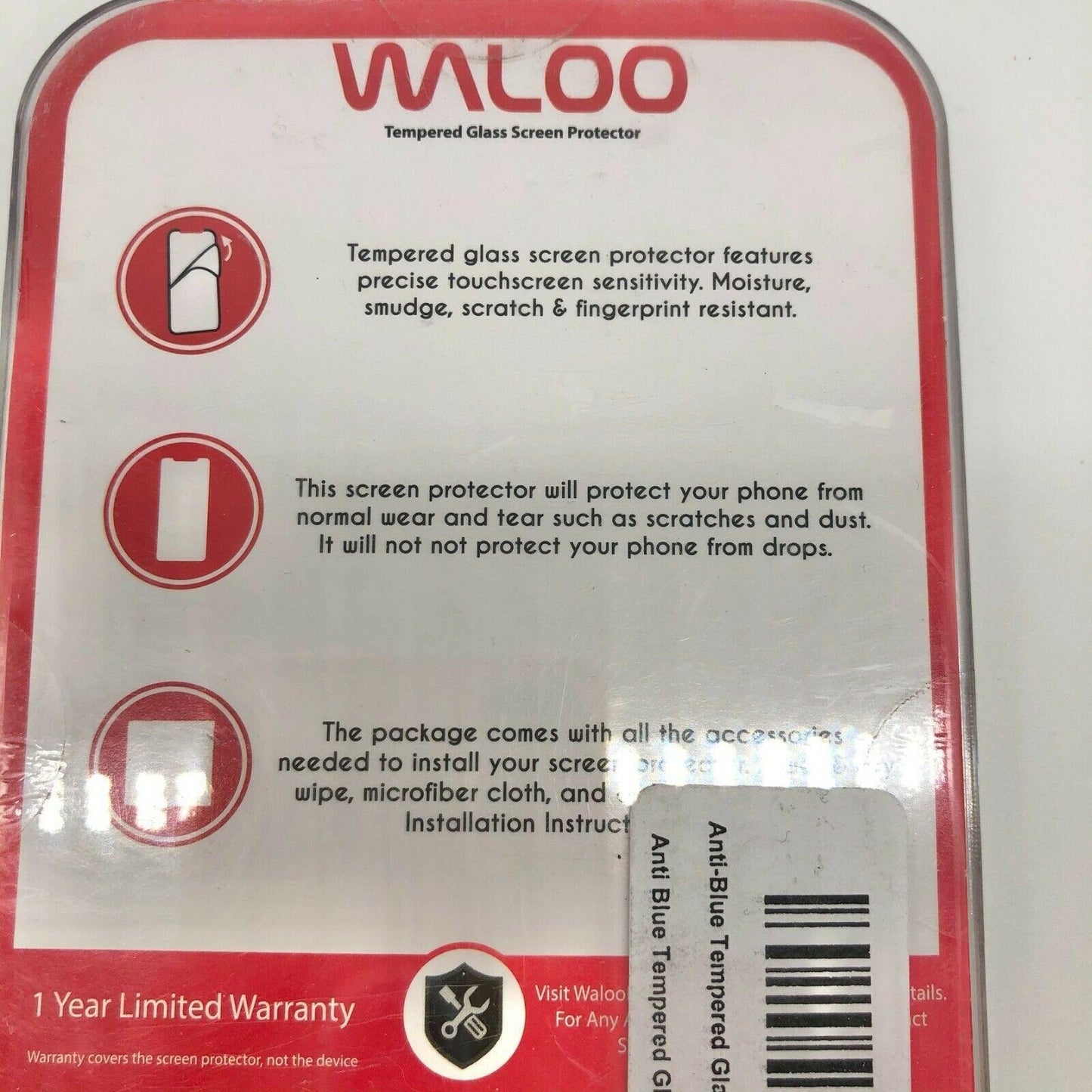 Waloo Anti-Blue Light Tempered Glass Screen Protector iPhone 12 Pro Max NIP