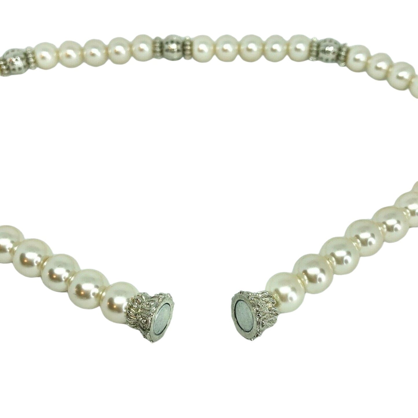 Premier Designs Audrey Pearl Necklace & 2 Bracelets Trio Jewelry Set Fancy