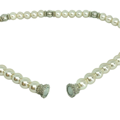 Premier Designs Audrey Pearl Necklace & 2 Bracelets Trio Jewelry Set Fancy