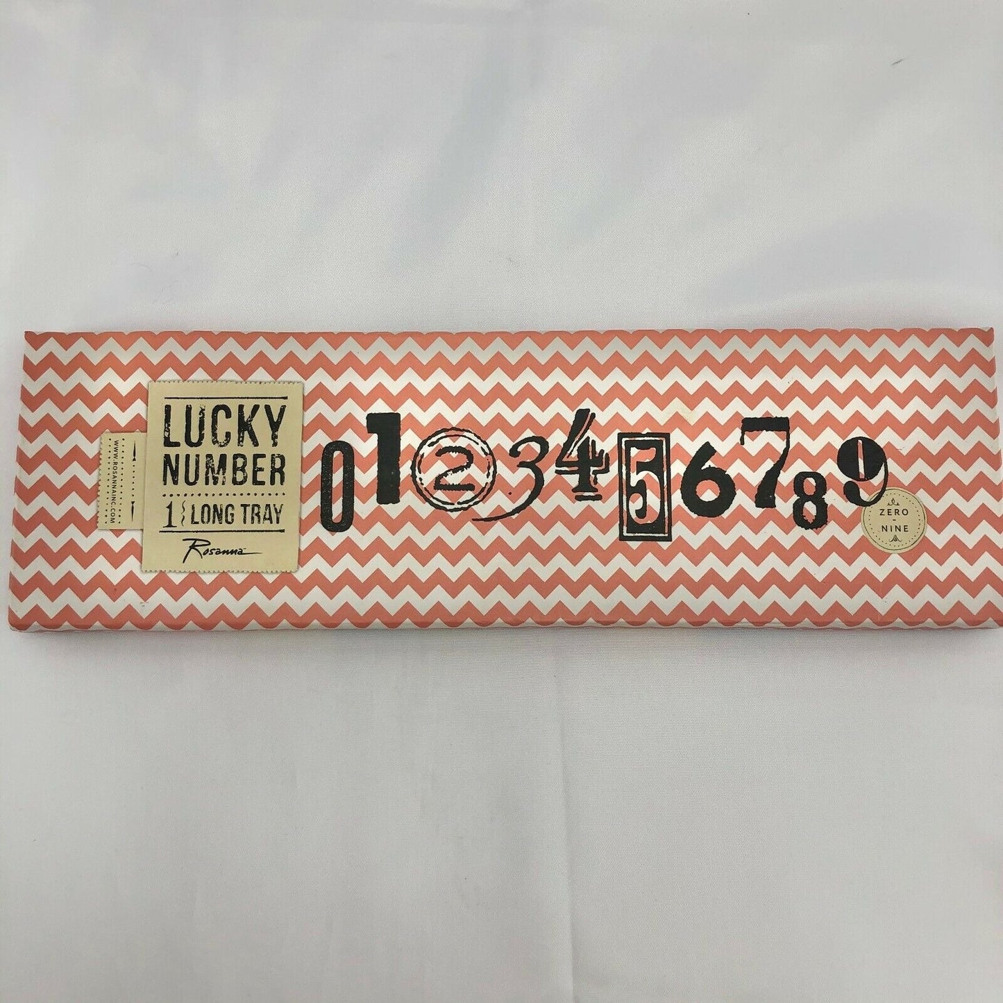 Rosanna Lucky Number Long Tray Numbers 0-9 train tickets number line school NIB