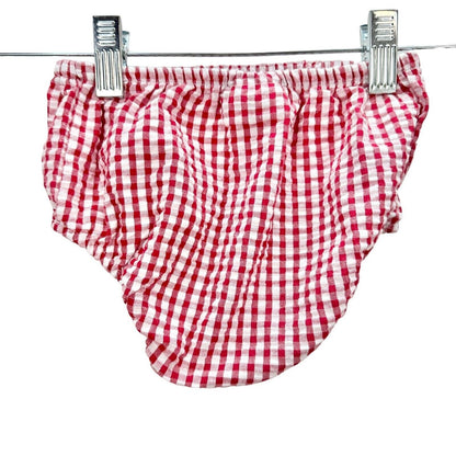 Emily Rose Infant 2-Piece Dress Set Size 18m Red White Gingham Watermelon Button