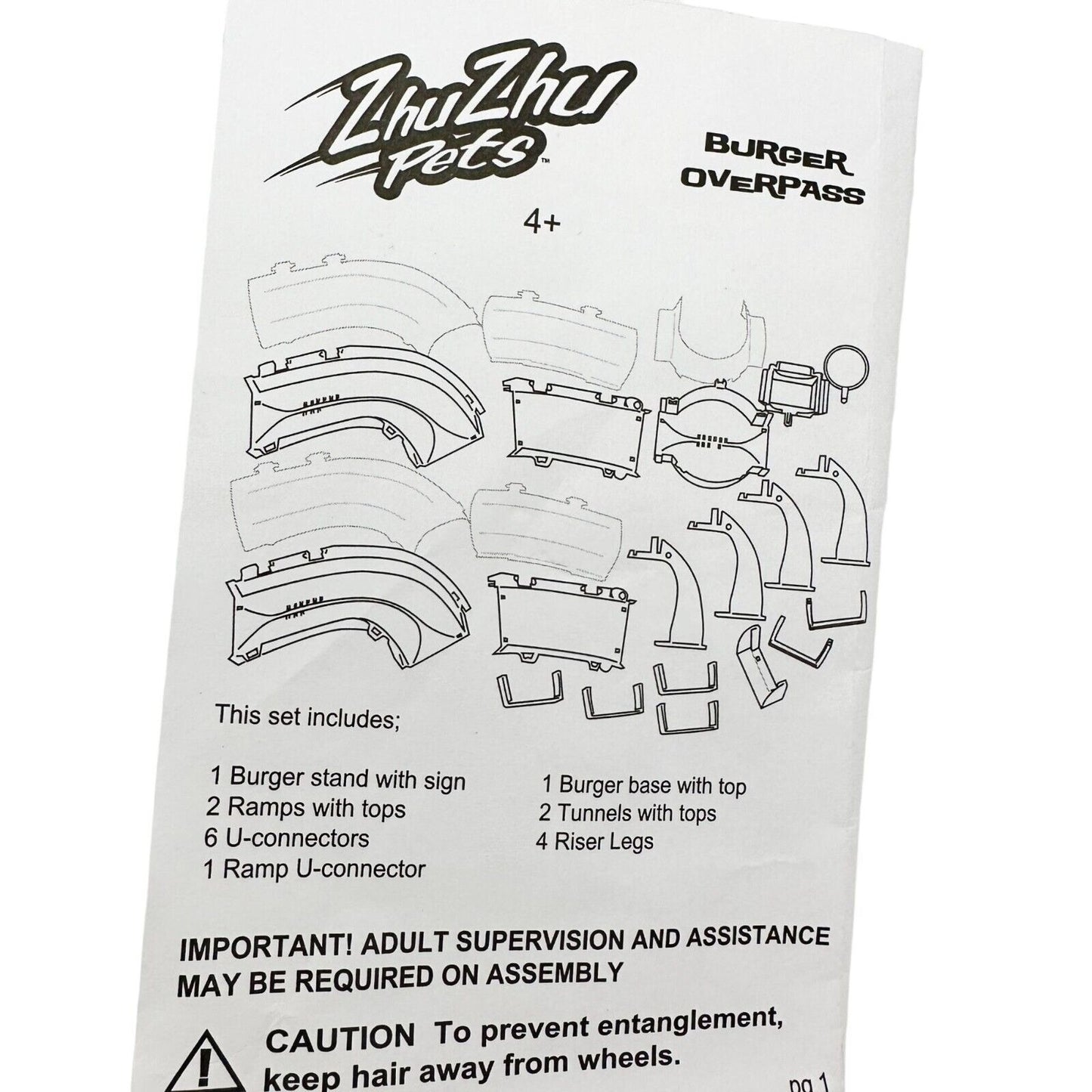 ZhuZhu Pets Burger Overpass (missing ramp U connector)