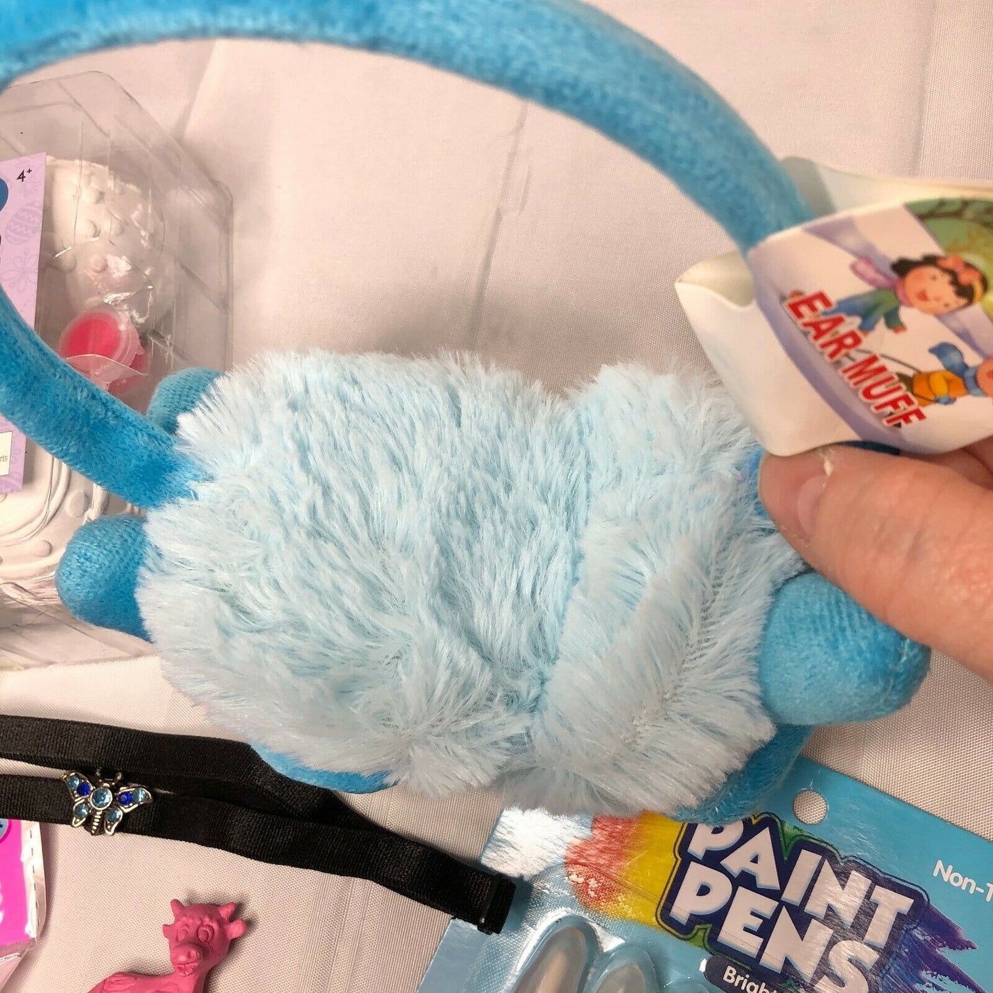 Easter Basket Bundle with Blue Bunny Earmuffs and More NEW