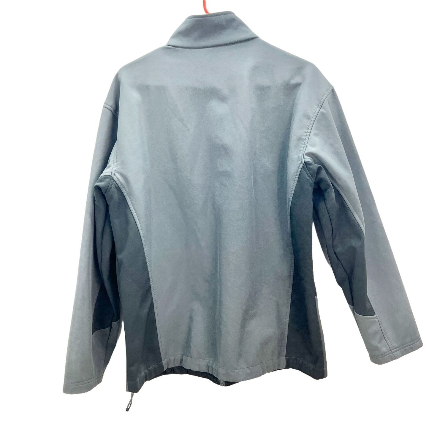 Athletech Jacket Medium Gray Zip Up 3 Front Pockets Fleece Lining