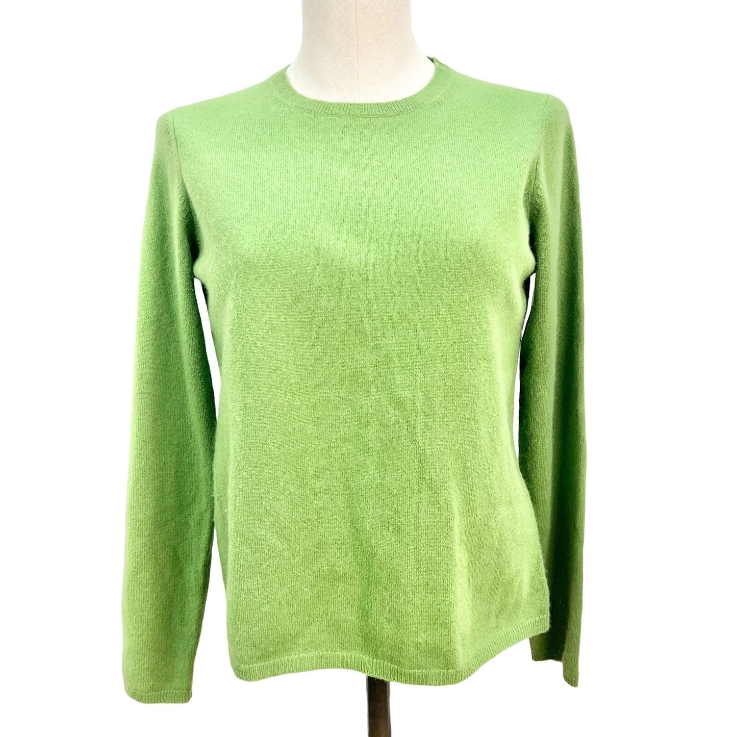 McDuff Sweater Womens Small Yellow Green Long Sleeves