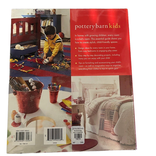 Pottery Barn Kids : Kids' Rooms by David Benrud 2005 Hardcover New Sealed