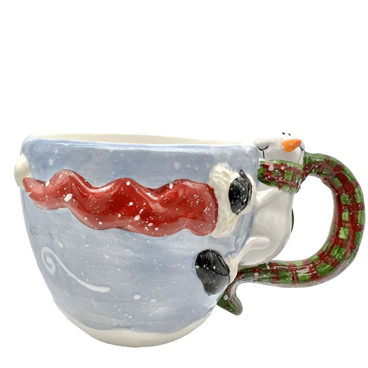 Bella Casa by Gant Mug 8 oz Wintery Snowman Christmas