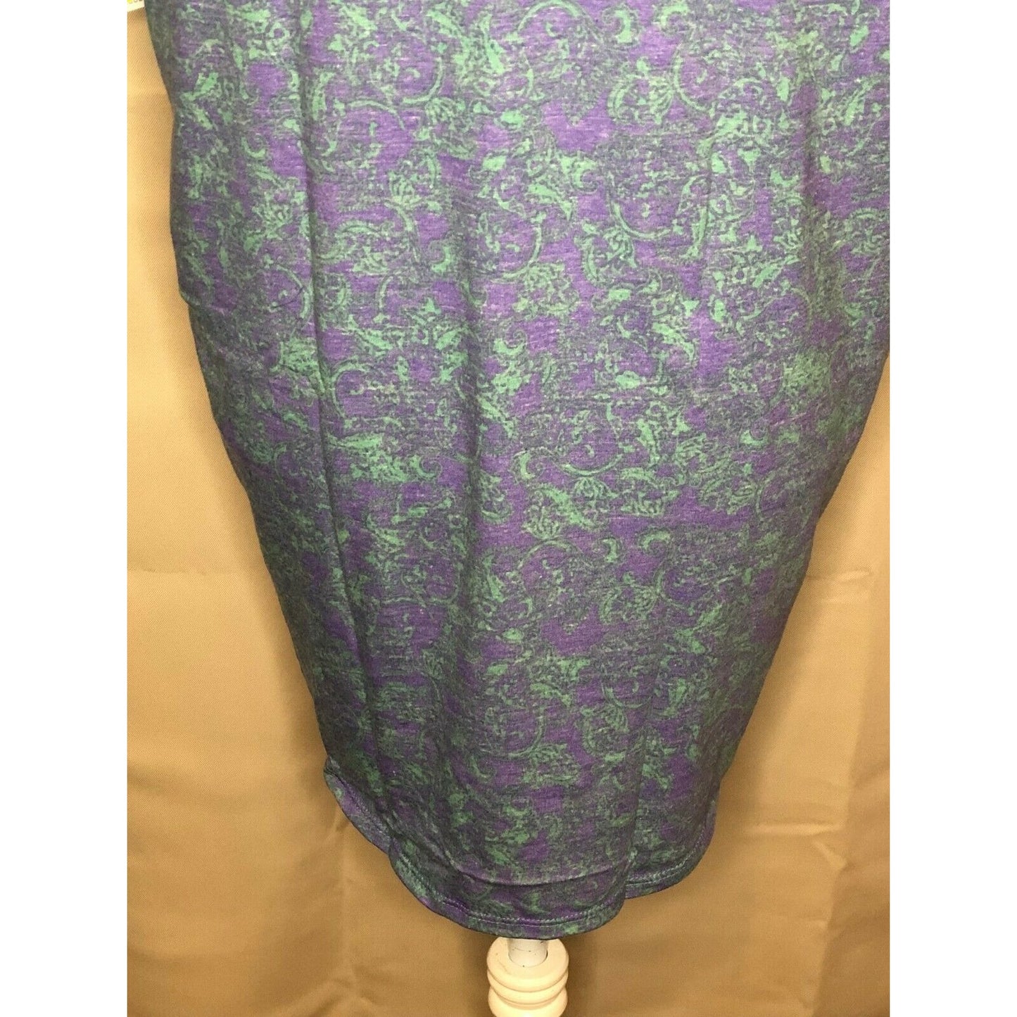 LuLaRoe RETIRED Irma Women's Size XXS Blue Green Floral mid-length sleeves NWT