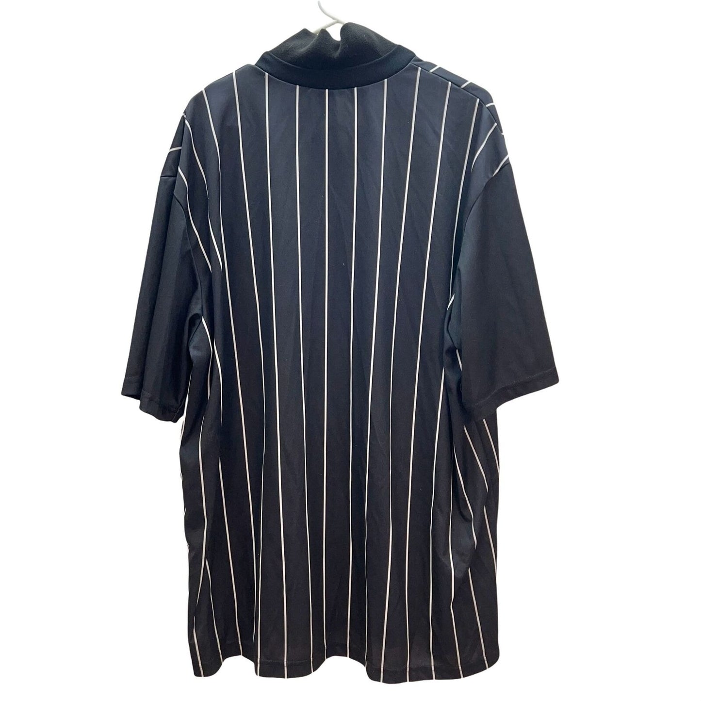 Soccer Referee Mens XXL Short Sleeve Shirt Black with White Stripe