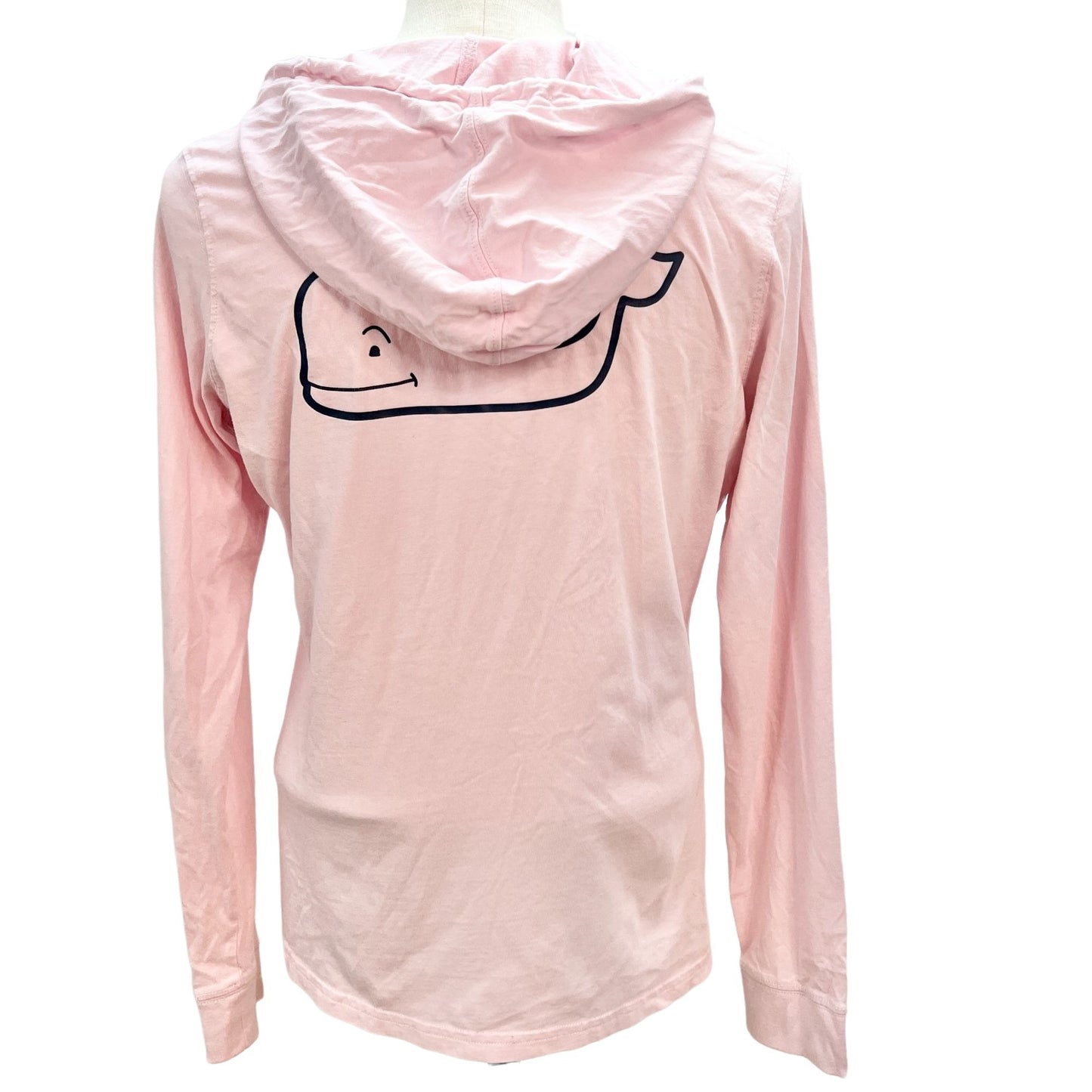 Vineyard Vines Women's Small Pink Long Sleeve Shirt Hoodie Whale