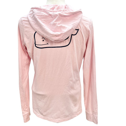 Vineyard Vines Women's Small Pink Long Sleeve Shirt Hoodie Whale