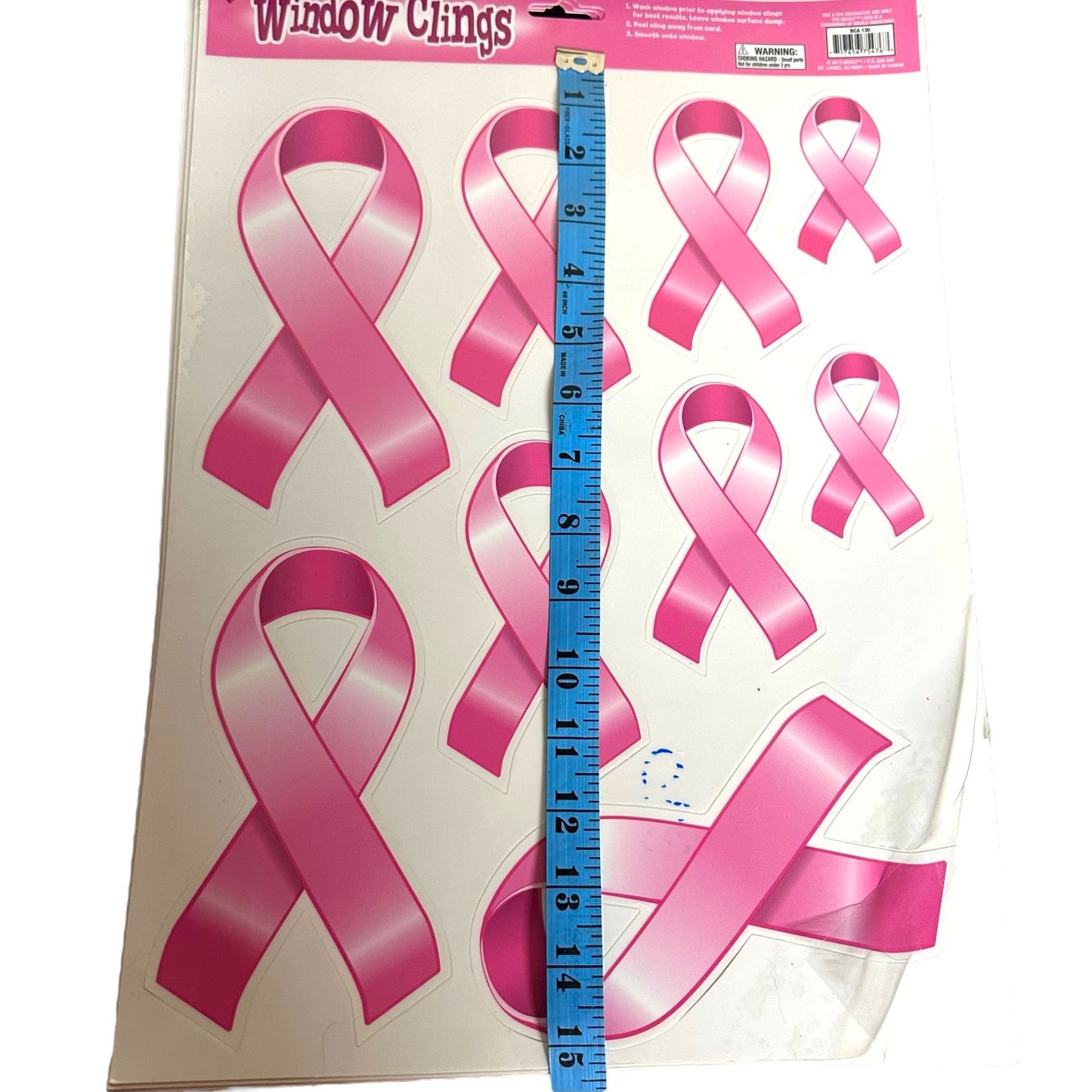 Breast Cancer Visor with Decals Sets Pink Ribbon NWT Awareness Women Support