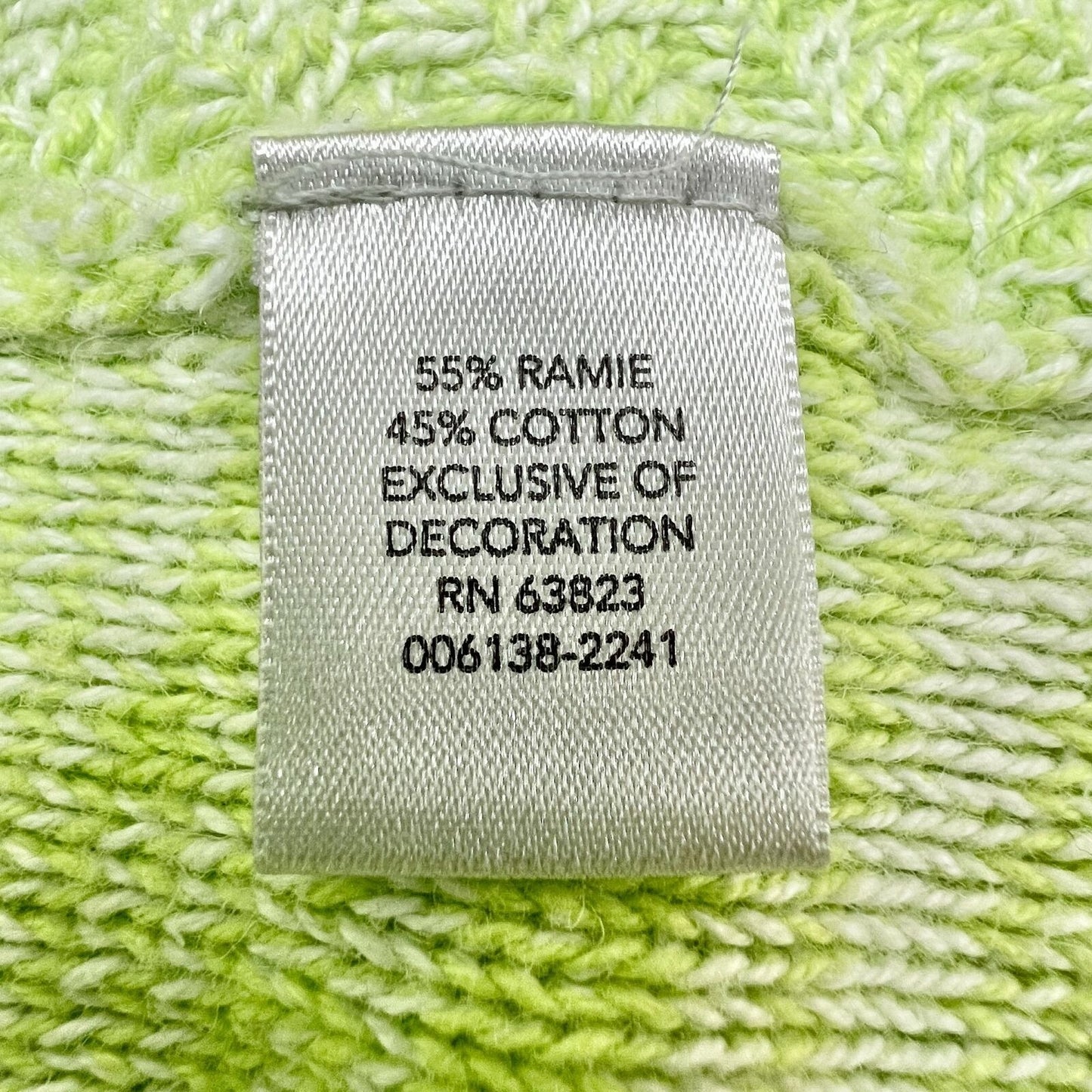 Christopher & Banks Womens Medium Light Green Pullover Henley Sweater 3/4 Sleeve
